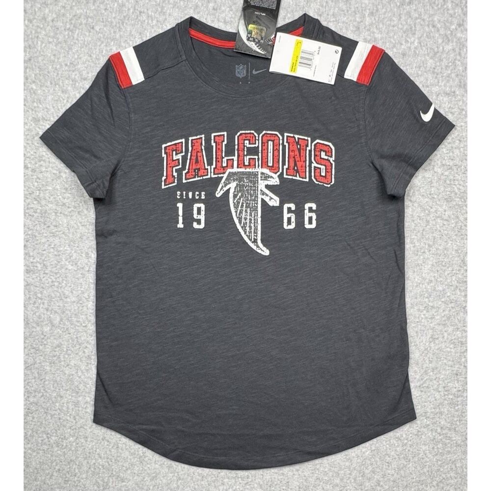Nike Atlanta Falcons Football TShirt Women's Dark Gray Short Sleeve Size S NWT